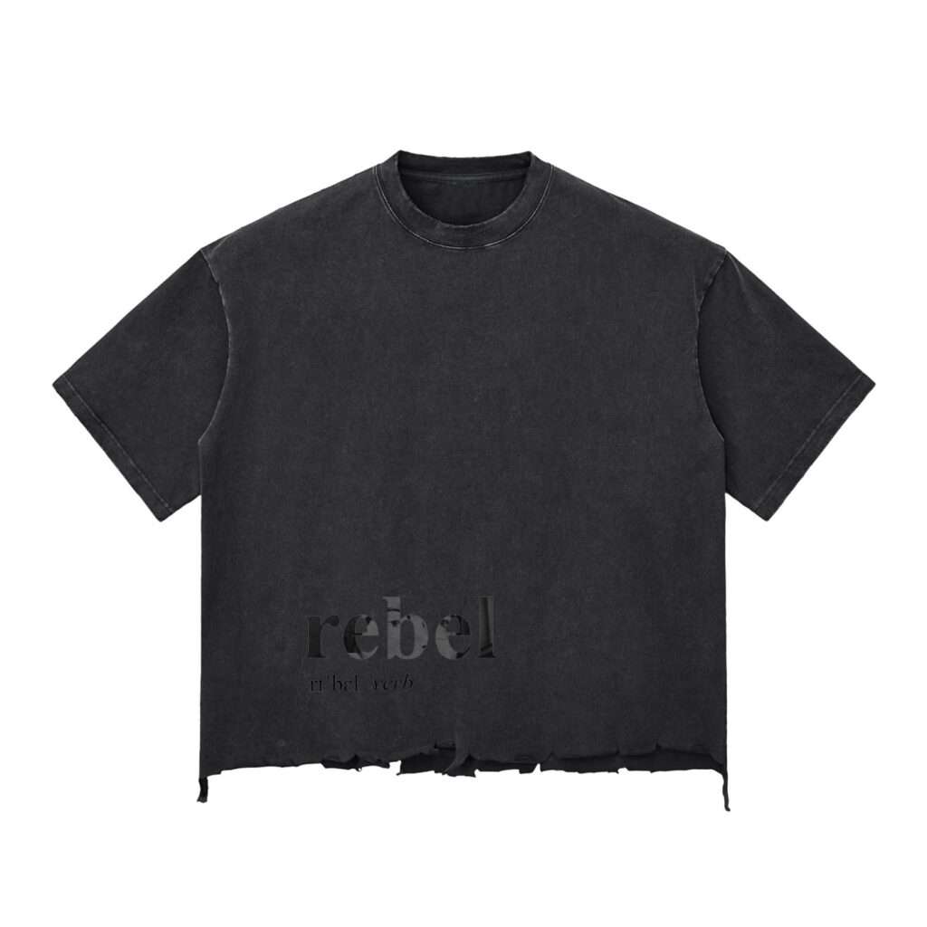 Snow Wash Rebel X Boxy T-shirt