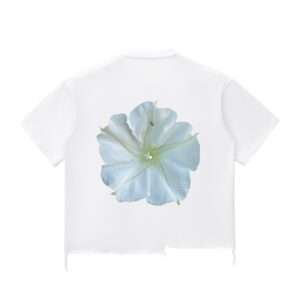 The Moonflower Tee. | Snow Wash Raw-Hem Boxy T-shirt