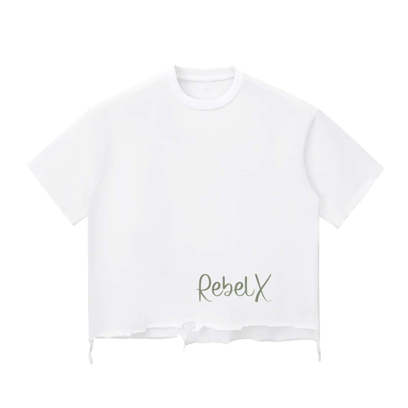 The Moonflower Tee. | Snow Wash Raw-Hem Boxy T-shirt