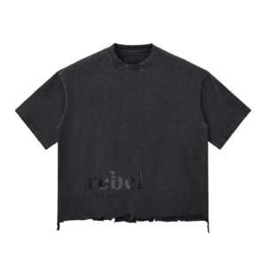 Snow Wash Rebel X Boxy T-shirt