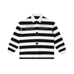 Color Block Stripe Polo Shirt