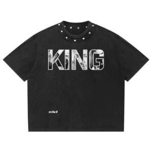 KING Studded Collar Tee by RebelX