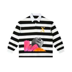 Color Block Stripe Polo Shirt
