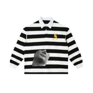 Color Block Stripe Polo Shirt
