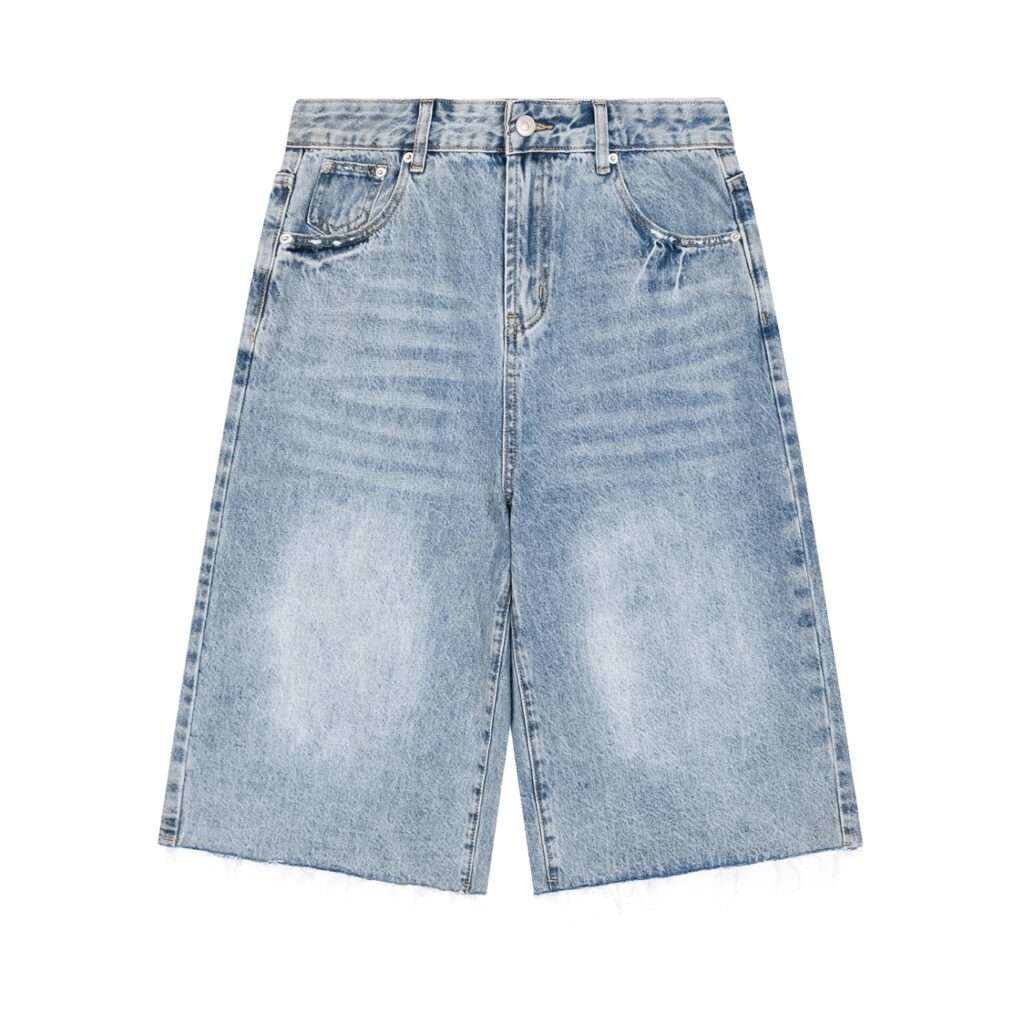 Men’s Vintage Wide Leg Denim Shorts